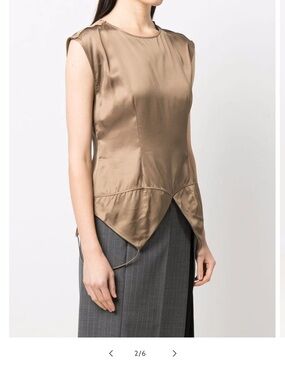 Maison Martin Margiela Brown convertible Camisole